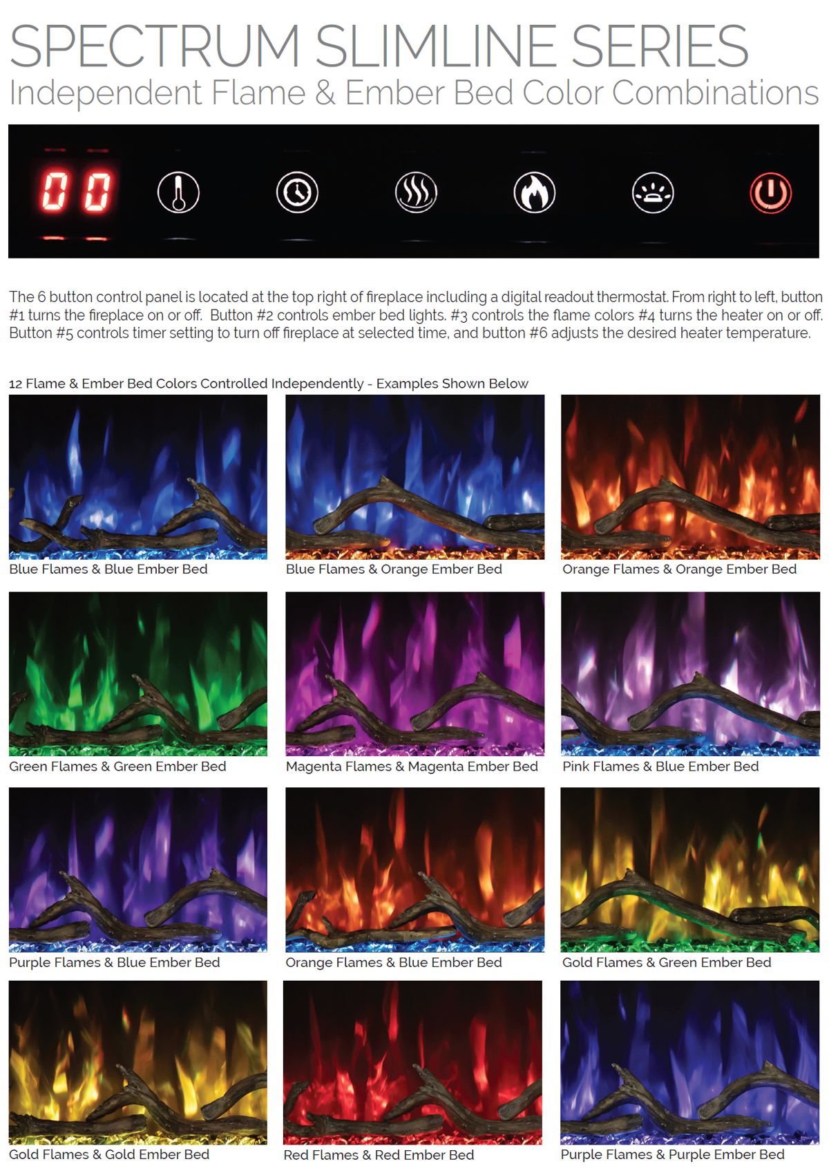 Spectrum Slimline Flames