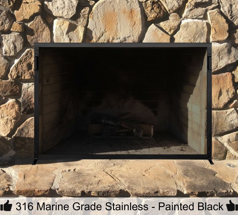 316 Marine Grade Stainless Steel Painted Black