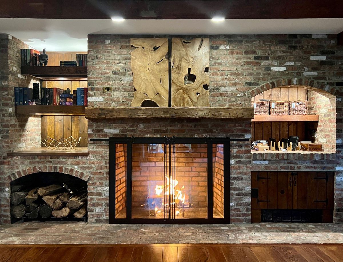 Hudson Roller Fireplace Barn Door