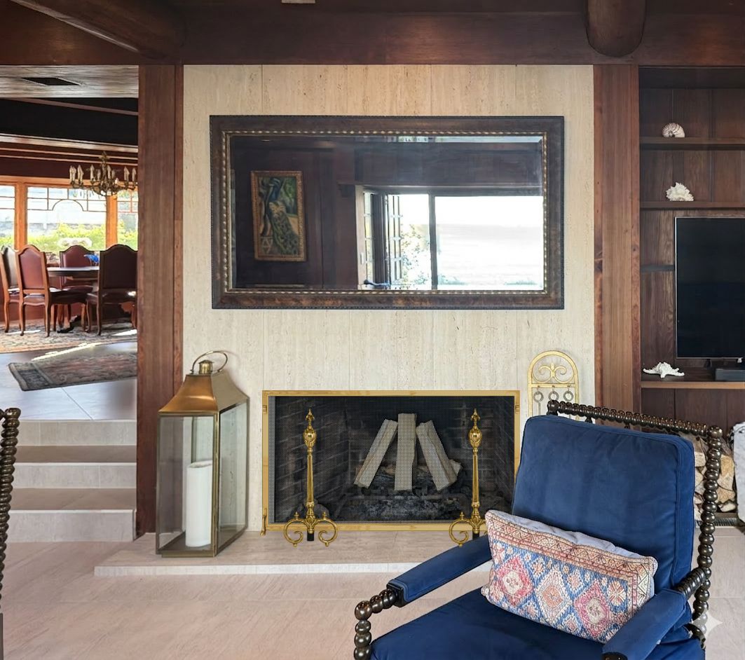 Solid Brass Fireplace Screen