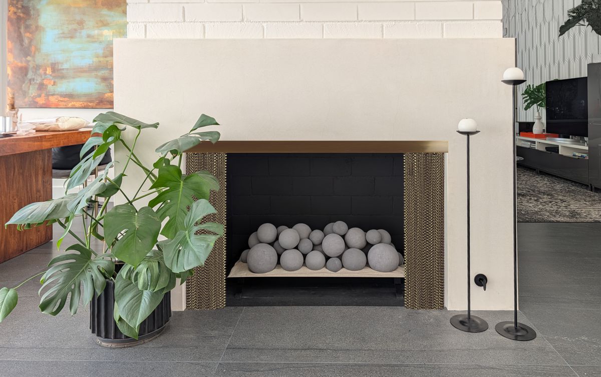 Fireplace Mesh Curtains
