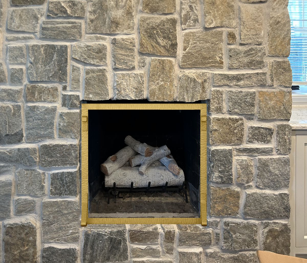 Solid Brass Fireplace Screen